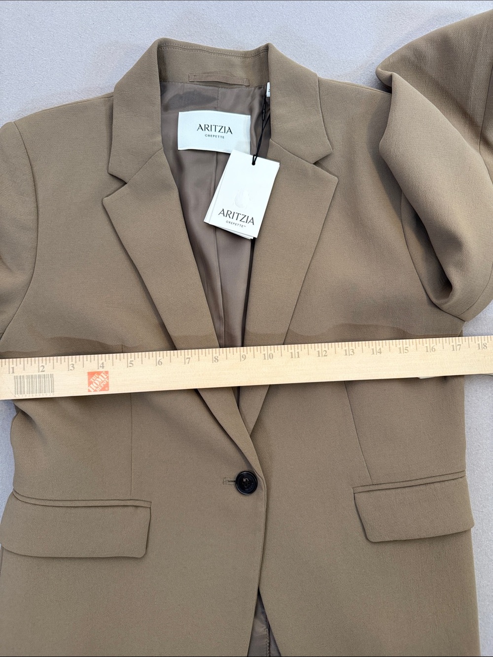 Aritzia "Etiquette" Single-Button Blazer in Folio Brown - Picture 6 of 10
